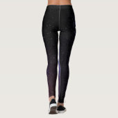 Milchstrahlenfarben, personalisierbar, monogramm leggings (Rückseite)