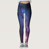 Milchstrahlenfarben, personalisierbar, monogramm leggings (Vorderseite)