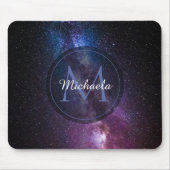 Milchstrahlenfarben, personalisierbar, monogramm mousepad (Vorne)