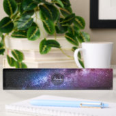 Milchstrahlenfarben, personalisierbar, monogramm namensplakette