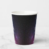 Milchstrahlenfarben, personalisierbar, monogramm pappbecher (Links)