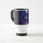 Milchstrahlenfarben, personalisierbar, monogramm reisebecher (Vorderseite Links)