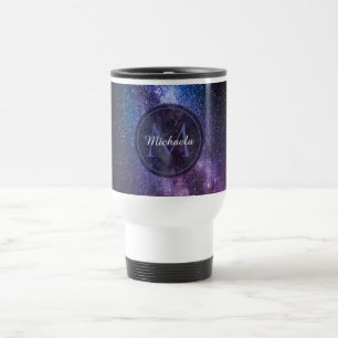 Milchstrahlenfarben, personalisierbar, monogramm reisebecher
