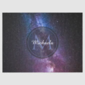 Milchstrahlenfarben, personalisierbar, monogramm seidenpapier (Vorderseite)