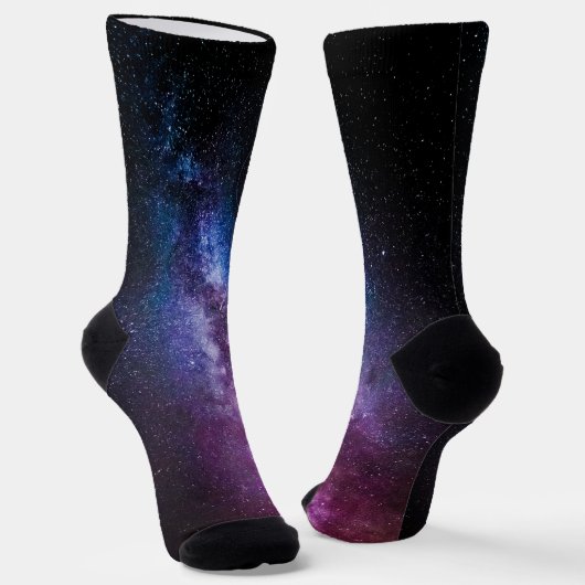 Milchstrahlenfarben, personalisierbar, monogramm socken (Gewinkelt)