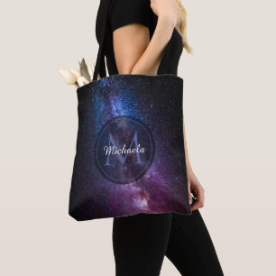 Milchstrahlenfarben, personalisierbar, monogramm tasche
