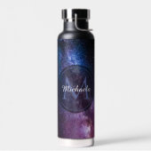 Milchstrahlenfarben, personalisierbar, monogramm trinkflasche (Links)