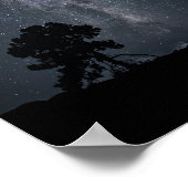 Milchstränge und Bäume Poster (Ecke)