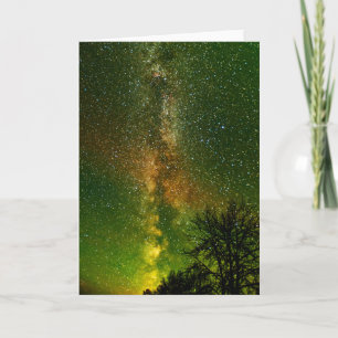 Milchstraße & Aurora Borealis   Ontario Kanada Karte