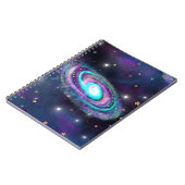 Milchstraße | Cosmic Blue Lila Pink Glow Notizblock (Linke Seite)