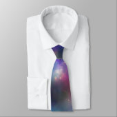 Milchstraße farbenfrohe Galaxie Art Neck Tie Krawatte (Gebunden)