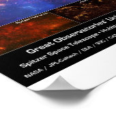 Milchstraße Galaxy Center Poster (Ecke)