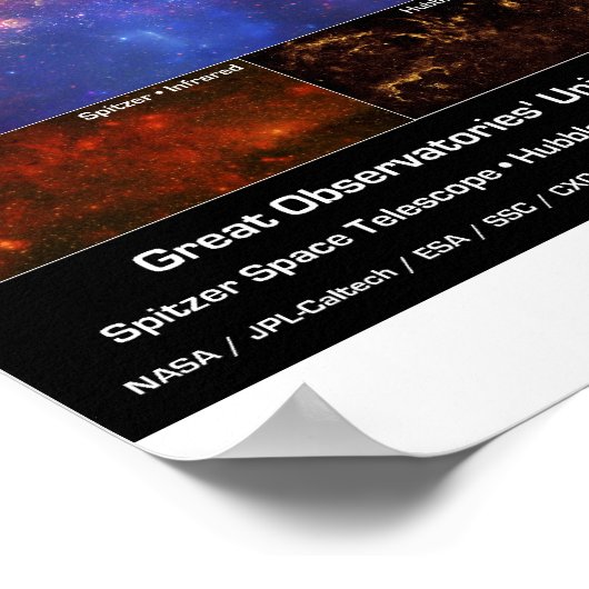 Milchstraße Galaxy Center Poster (Ecke)