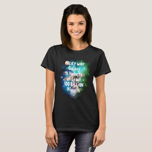Milchstraße Galaxy Funny Design T - Shirt (Vorne ganz)