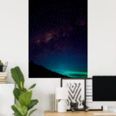 Milchstraße Galaxy Starry Night Sky Celestial Poster (Heimbüro)