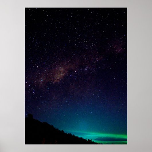 Milchstraße Galaxy Starry Night Sky Celestial Poster (Vorne)