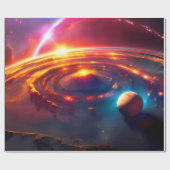 Milchstraße Galaxy Universe Geschenkpapier (Flach)