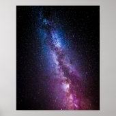 Milchstraße helle Farben Poster (Vorne)