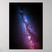 Milchstraße helle Farben Poster (Vorne)