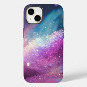 Milchstraße Holografischer Glitzer iPhone Tough Ca Case-Mate iPhone Hülle (Rückseite)