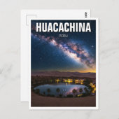 Milchstraße Huacachina Peru Reisen Postkarte (Vorne/Hinten)