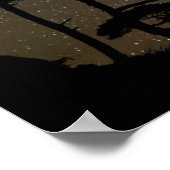 Milchstraße mit Baum | Ouray Colorado Poster (Ecke)