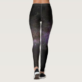 Milchstraße mit Silhouette Leggings (Rückseite)