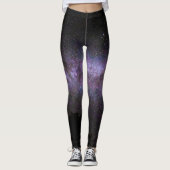 Milchstraße mit Silhouette Leggings (Vorderseite)