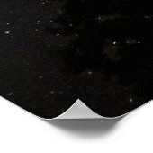 Milchstraße mit Silhouette Poster (Ecke)