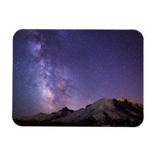 Milchstraße & Mt. Rainier   Bundesstaat Washington Magnet