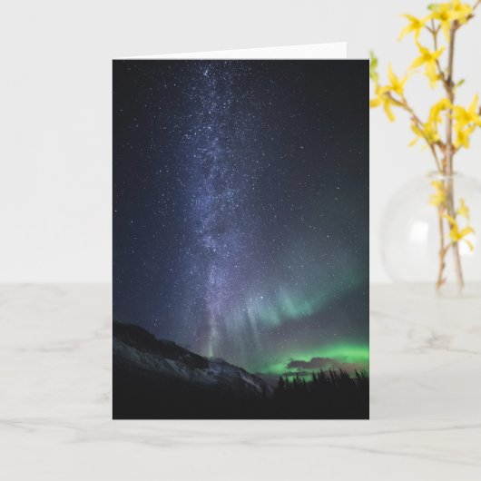 Milchstraße Nordlichter Karte (Gelbe Blume)