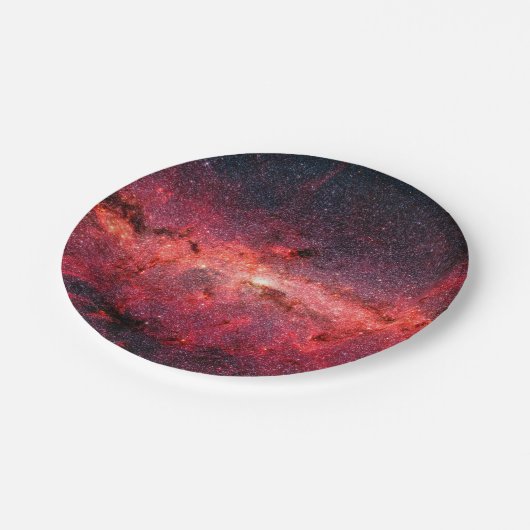 Milchstraße Pappteller (Schrägansicht)