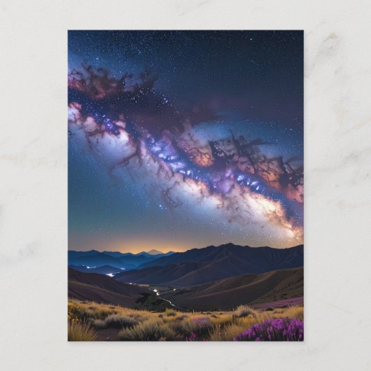 Milchstraße Postkarte (Vorderseite)