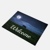 Milchstrasse Rind Moonlight Willkommen Doormat Fußmatte (Schrägansicht)