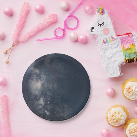 Milchstraße schöne Night Sky Galaxie Pappteller (Party)