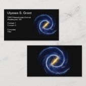 Milchstraße spielt Spiralarm die Hauptrolle Visitenkarte (Vorne/Hinten)