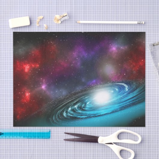 Milchstraße Starfield mit mehrfarbiger kosmischer Seidenpapier (Handwerk)