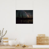 Milchstraße über dem Feuerloch Poster (Küche)