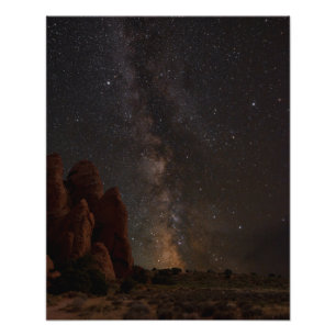Milchstraße über den Finnen im Nationalpark Arches Fotodruck