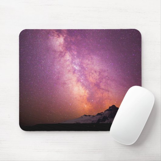 Milchstraße | Über der Schulter des Berges Rainier Mousepad (Mit Mouse)