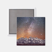 Milchstraße über Grand Teton Magnet (Vorderseite/Rückseite)