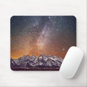 Milchstraße über großartigem Teton Mousepad (Mit Mouse)