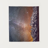 Milchstraße über großartigem Teton Wandteppich (Vorderseite)