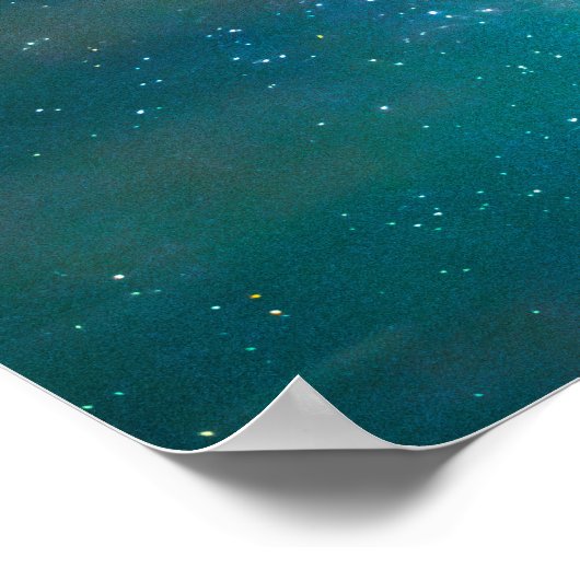 Milchstraße über Hammond Bay Poster (Ecke)