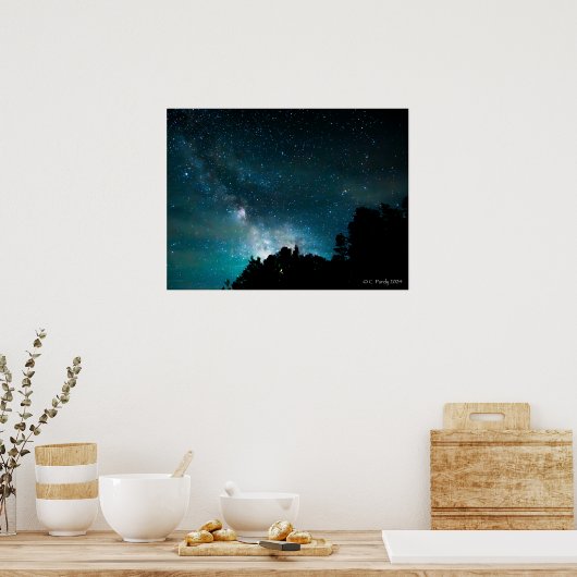 Milchstraße über Hammond Bay Poster (Küche)