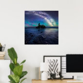 Milchstraße über Hollow Rock Poster (Heimbüro)