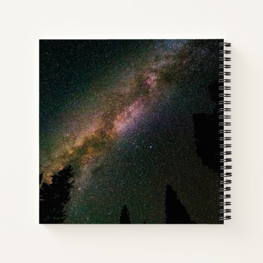 Milchstraße über Lizard Head Pass Notizblock (Rückseite)