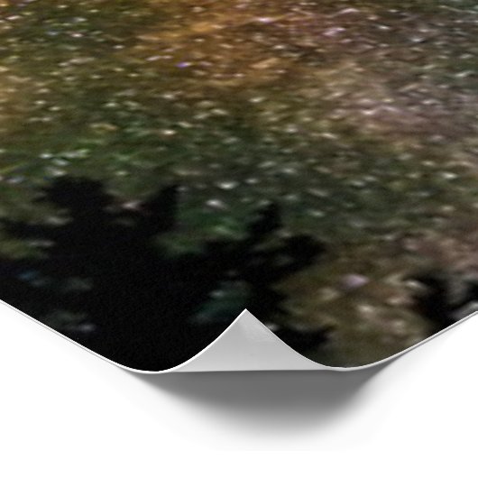 Milchstraße über Lizard Head Pass Poster (Ecke)