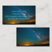 Milchstraße über Taos, New Mexico Visitenkarte (Vorne/Hinten)