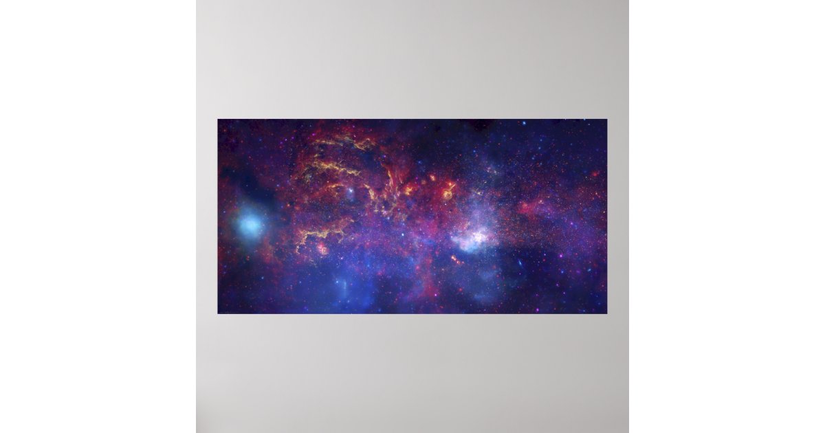Milchstraße unsere schöne Nachbarschaft Poster Zazzle.de